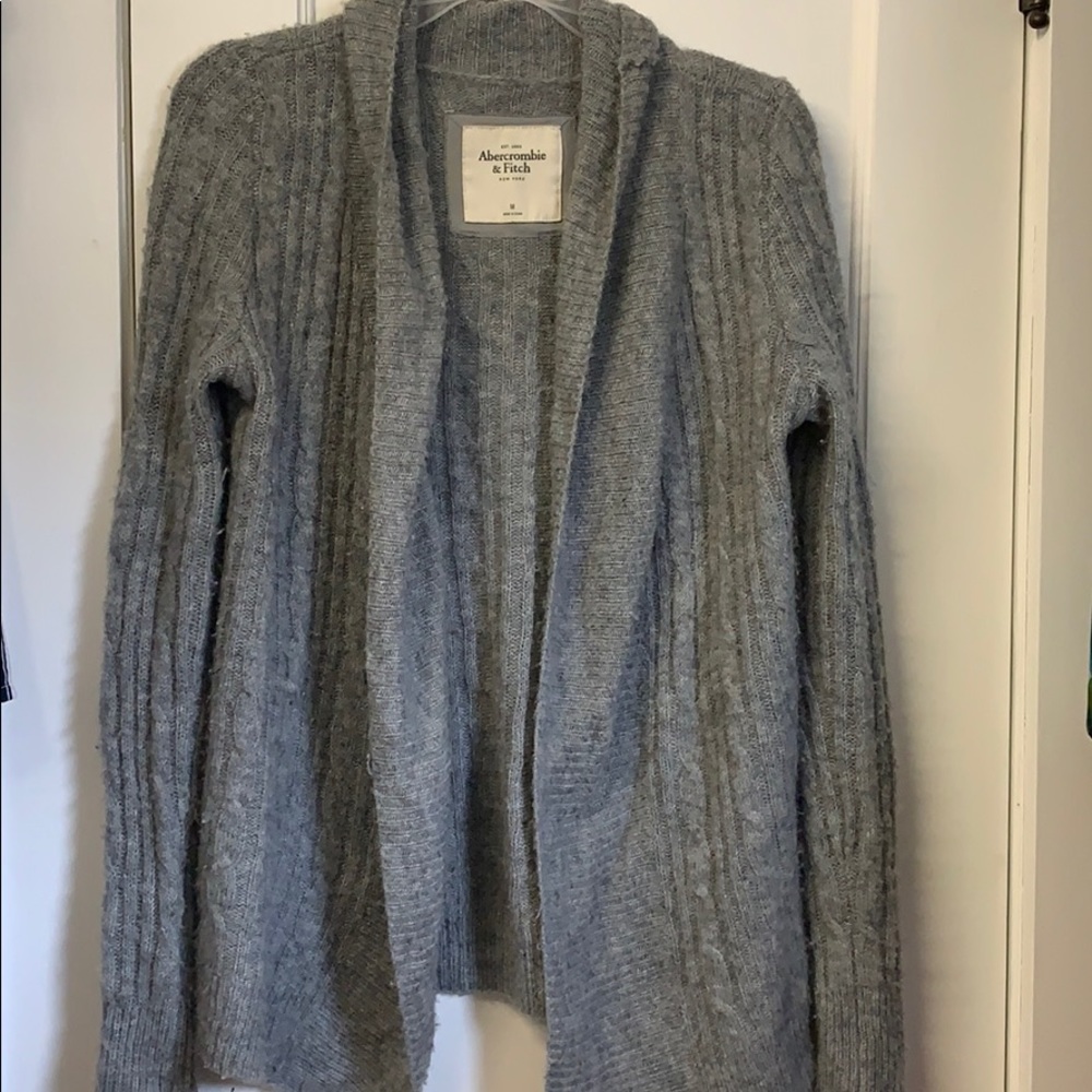 Wool grey cardigan